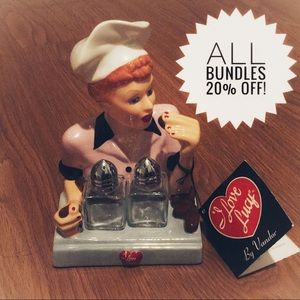 I Love Lucy Salt and Pepper Shaker Stand